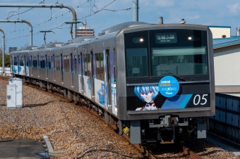 ニュース画像：ひばにーさんの鉄道フォト - 「あおなみ線、「綾波レイ」モチーフにラッピング列車を運行中」