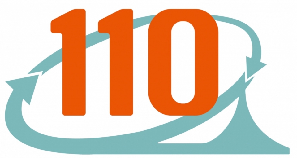 ニュース画像：開業110周年記念シンボルマーク - 「京阪電鉄、開業110周年記念乗車券の販売をウェブサイト限定に変更」