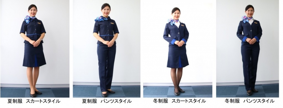 ニュース画像：夏・冬の新制服  - 「大阪モノレール、6月1日から女性駅係員制服をリニューアル」