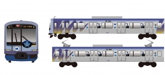 ニュース画像：YOKOHAMA DeNA BAYSTARS TRAIN 2020 - 「みなとみらい線、横浜DeNAベイスターズトレインを運行 12月まで」