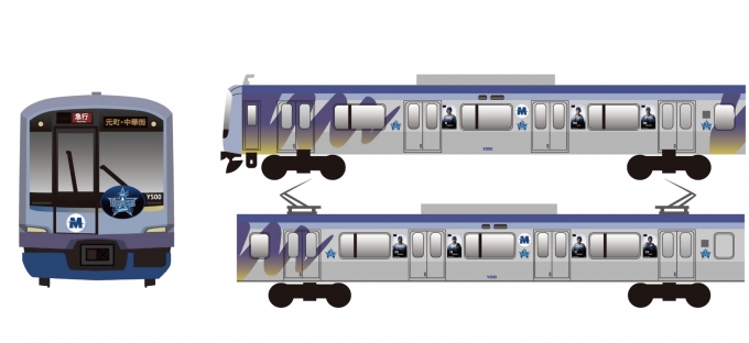 ニュース画像：YOKOHAMA DeNA BAYSTARS TRAIN 2020 - 「みなとみらい線、横浜DeNAベイスターズトレインを運行 12月まで」