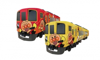 ニュース画像：土讃線あかい・きいろいアンパンマン列車 - 「JR四国、新旧アンパンマン列車を楽しむツアーを発売」