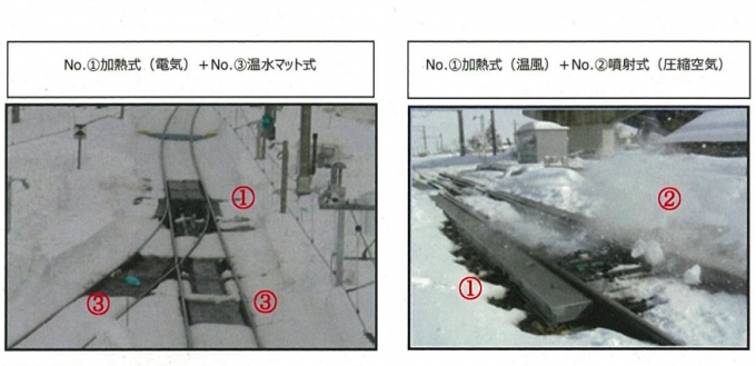 画像：JR東日本の融雪装置 - 「JR東日本、奥羽本線の新庄駅に温水マット式融雪装置を増設へ」
