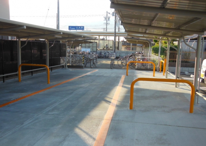 ニュース画像：小林駅 東側駐輪場 イメージ - 「遠州鉄道、小林駅東側の駐輪場拡幅工事を完了 新たに60台程度が駐輪可能に」