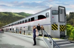 ニュース画像：Caltransへ納入される予定であった車両イメージ - 「住友商事、アメリカでの準高速鉄道用客車の発注先を日本車輌からシーメンスに変更」