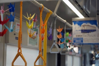 ニュース画像：HIROSHIMA PEACE TRAIN 車内の様子