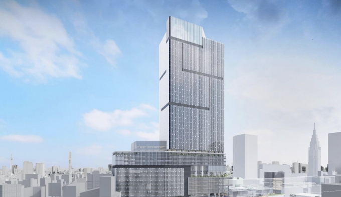 ニュース画像：建物のイメージ - 「小田急・東京メトロ、新宿駅西口に高さ260m高層ビル計画 」