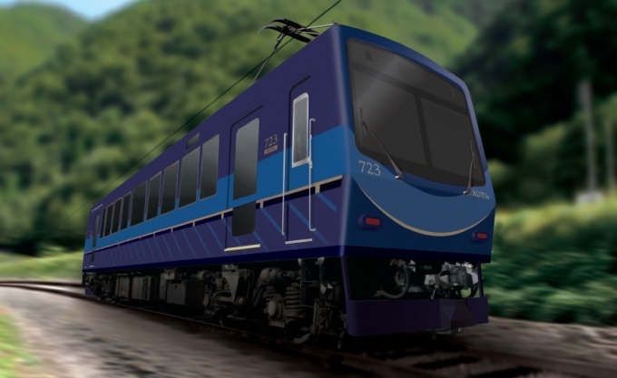 画像：リニューアル車両「723号車」イメージ - 「叡山電車、700系リニューアル車両「723」10月18日運行開始」