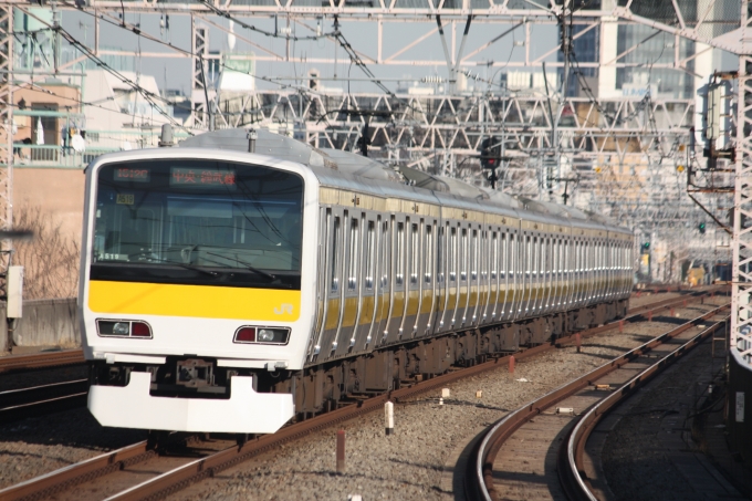 ニュース画像：中央・総武線各駅停車イメージ(フレッシュマリオさん撮影) - 「「林先生の初耳学」、鉄道vs水上バイクvs車 1番早い乗り物は」