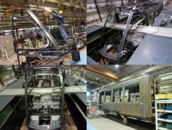 画像：宇都宮LRT 新型車両の製造現場 - 「宇都宮LRT、新型車両の製造現場を公開」