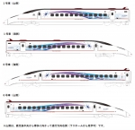 ニュース画像：800系新幹線「流れ星新幹線」 - 「JR九州、「流れ星新幹線」のデザインと運行時刻が決定 3/14」
