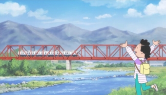 ニュース画像：上田電鉄別所線  千曲川に架かる赤い鉄橋(上田市)