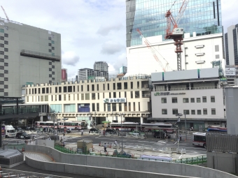 ニュース画像：再開発が進む渋谷駅周辺 2021年8月撮影 (もふもふさん撮影) - 「なぜ谷底に駅をつくった？NHK「ブラタモリ」で渋谷駅周辺を探る」