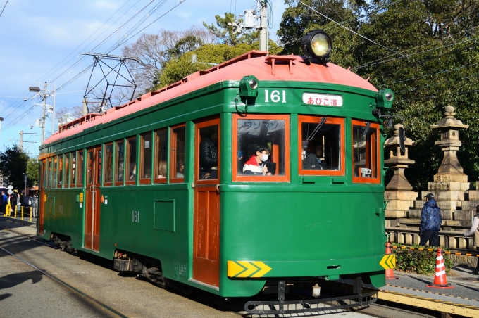 ニュース画像：モ161号 (ネットウォーカー鉄道クラブさん撮影) - 「阪堺電軌、国内現役最古「モ161号」を期間限定で通常運行」