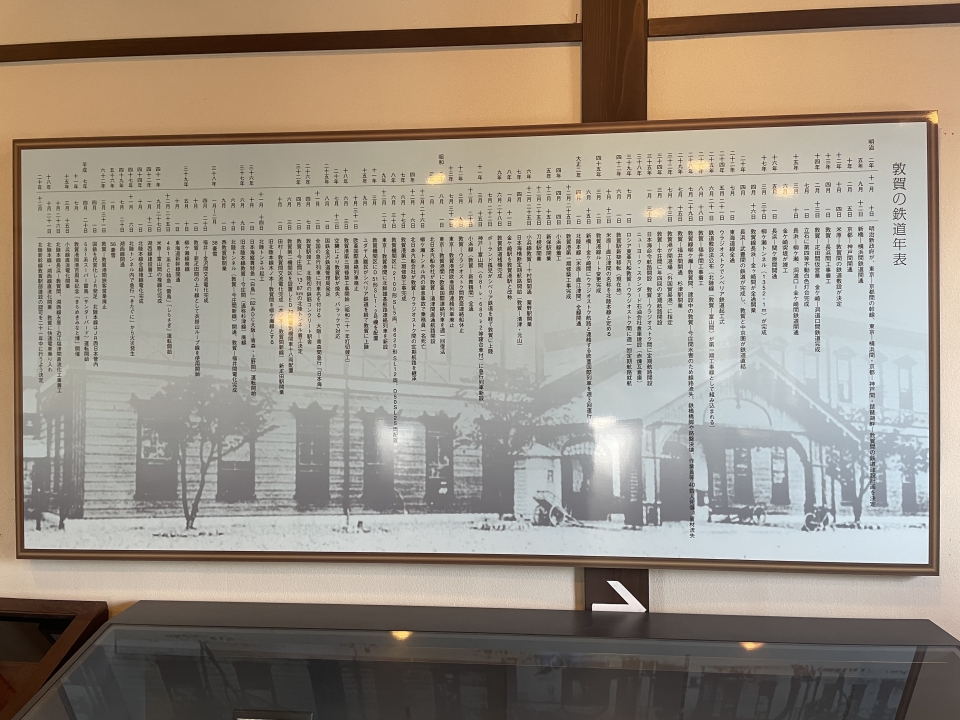 ニュース画像 3枚目：展示資料 敦賀の鉄道年表