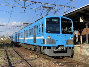 ニュース画像：輸送する近江鉄道の車両イメージ 2021年11月撮影(ポムフリットさん撮影)