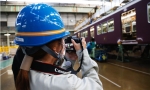 ニュース画像：正雀車庫での撮影風景 - 「阪急電鉄 正雀工場、公式インスタでオンライン工場見学」