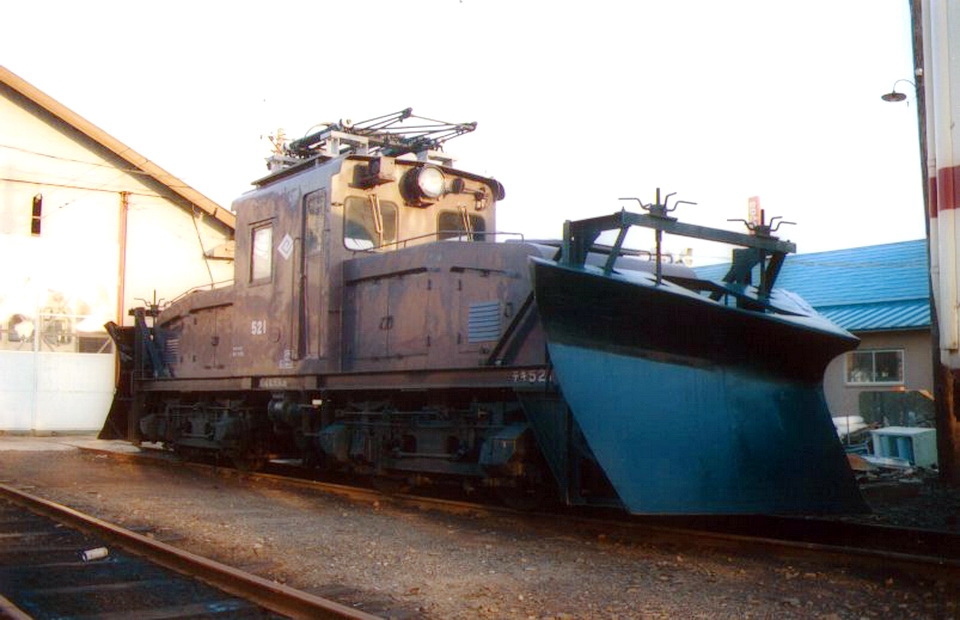 ニュース画像：永久連結前の1988年当時の様子(norikadさん撮影) - 「えちぜん鉄道の古参「ML521」除雪車、福井の足を支え続ける」