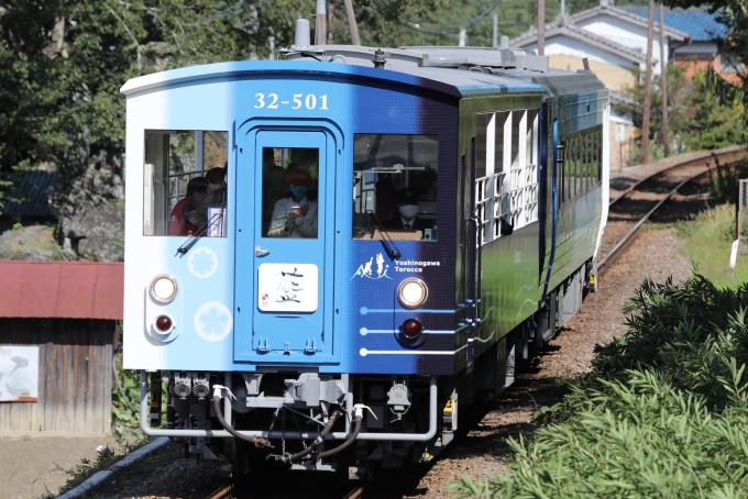 ニュース画像：藍よしのがわトロッコ (express999さん撮影) - 「藍よしのがわトロッコ、貞光駅での乗降が可能に」