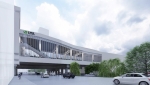 ニュース画像：「新幹線札幌駅」外観イメージ 南側 - 「2030年開業予定「新幹線札幌駅」、創成川上に駅舎新設」