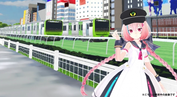 ニュース画像：「トレインケイバ」開発中画面 - 「JR東の車両が競馬場を疾走！JRAの予想ゲーム「トレインケイバ」公開」