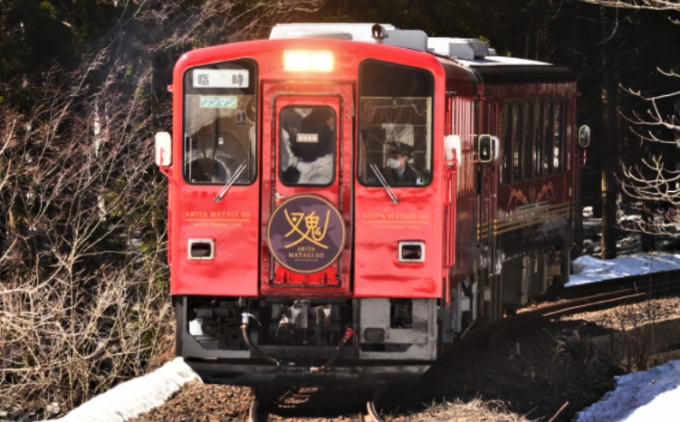 画像：秋田マタギ号 - 「わざわざ乗りたい秋田内陸線の観光列車「鉄の3兄弟」、4月からの運用発表」