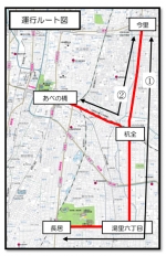 ニュース画像：BRT社会実験の運行ルート - 「大阪市交通局、今里筋線延伸部でのBRT社会実験の運行計画案を策定 2019年度開始」