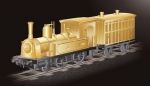 ニュース画像：純金製「1号機関車」 イメージ - 「1,500万円の純金製「1号機関車」、鉄道開業150周年でJR東日本が発売」