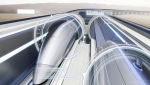 ニュース画像：ハイパーループ イメージ - 「日立、ハイパーループ列車制御システムのシミュレーター開発 夢の時速1,200km走行近づく」