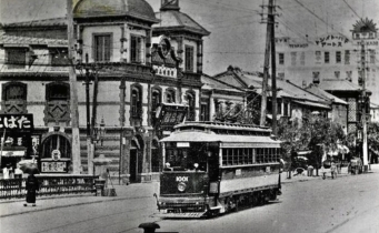 ニュース画像：開局当時の路面電車