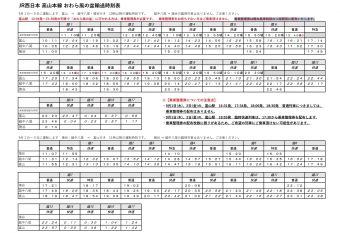 ニュース画像：JR西日本 高山本線 おわら風の盆輸送時刻表