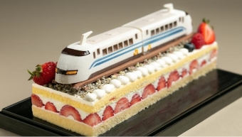 ニュース画像：リアルすぎて食べるのがもったいない！「300系新幹線のぞみトレインケーキ」 - 「「300系新幹線のぞみ」がケーキに！新横プリンス パティシエ渾身の力作誕生」