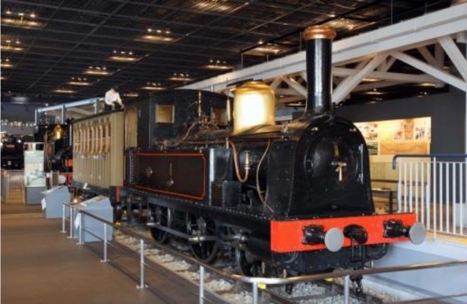 ニュース画像：鉄道博物館に展示されている1号機関車 - 「鉄道博物館、1月20日と21日に1号機関車の汽笛吹鳴 「新春お宝展」も開催」