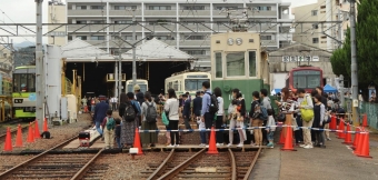 ニュース画像：2019年開催時の会場の様子 - 「叡山電車、3年ぶりの「えいでんまつり」 修学院車庫で10/29開催」