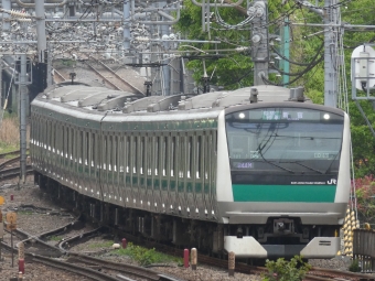 ニュース画像：(E233系 あまがさきさん 2022年04月24日撮影) - 「JR東日本E233系が運転できる！川越車両センター構内で体験会開催」