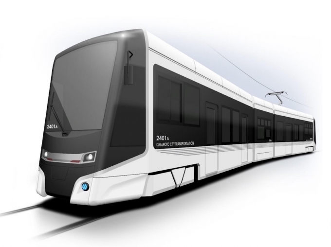 ニュース画像：新型の3連超低床路面電車 イメージ - 「熊本市交通局、新型の3連超低床路面電車を導入！2024年登場か？」