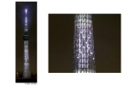ニュース画像：陰影と光によって表現された「Ｘ」(イメージ) - 「東京スカイツリー、特急「スペーシア X」特別ライティング実施 6月18日 東武鉄道」