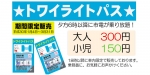 ニュース画像：「トワイライトパス」 - 「函館市電、18時以降有効な乗り放題乗車券「トワイライトパス」を期間限定で発売」