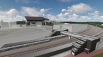 ニュース画像：新駅のイメージ - 「「エスコンフィールド」隣接の千歳線新駅、球場まで300mに JR北海道」