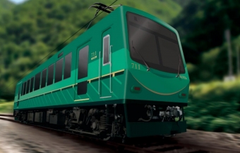 ニュース画像：711号車 リニューアルイメージ - 「叡山電車、700系リニューアル5両目「711号」 11月1日運行開始！」