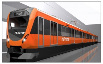 ニュース画像：伊予鉄道の新型7000系 - 「伊予鉄道、郊外電車に新型7000系導入へ 2025年2月 全18両 」
