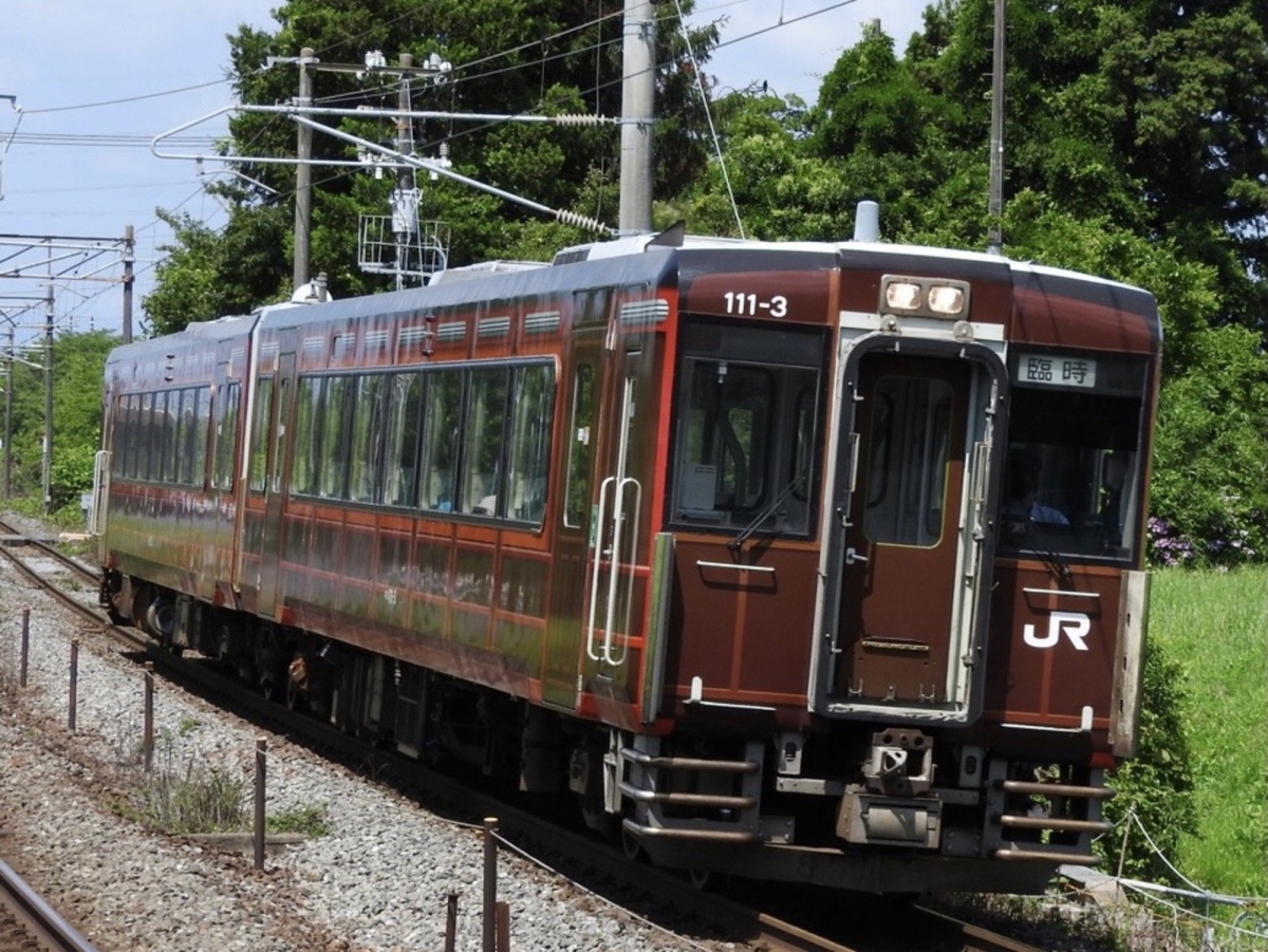 JR東、キハ110「レトロラッピング車両」 初登場！宮城野