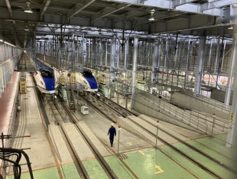 ニュース画像：新幹線 見学エリア(4階)