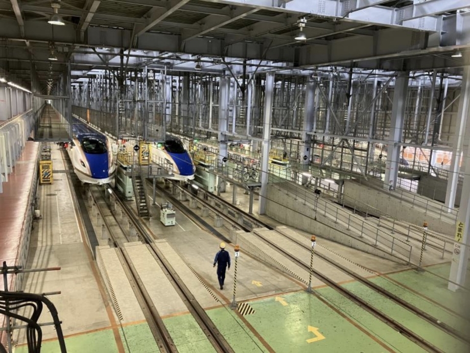 ニュース画像：新幹線 見学エリア(4階) - 「北陸新幹線 車両基地に隣接！「トレインパーク白山」3月13日開業」