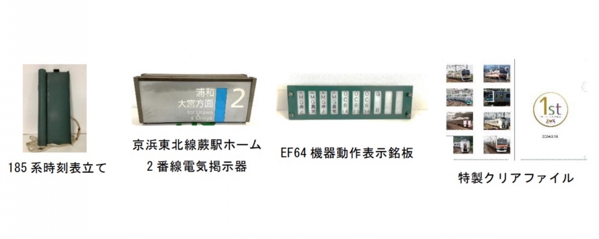 大宮駅で「鉄道古物販売会」開催！185系車両部品や駅設備など 3月24日