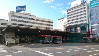 ニュース画像：「新潟駅万代口バスターミナル」2020年11月21日の様子