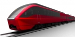 ニュース画像：新型特急車両の外観イメージ - 「近鉄、名阪特急向け新型車両を導入へ 2020年春から運行開始」