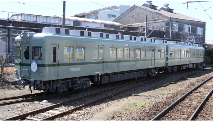 ニュース画像：銚子電気22000形(クハ22007―デハ22008) - 「銚子電鉄の“新型”22000形、3月29日運行開始！元南海2200系」