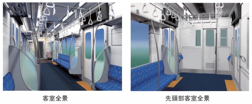 ニュース画像：京成3200形 車内イメージ - 「京成、5年ぶりの新形式「3200形」導入！2025年冬に運行開始予定」