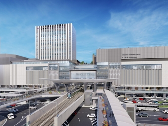 ニュース画像：新駅ビル「minamoa」イメージ